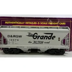 MTH 20-97729 O Gauge Denver & Rio Grande Western 2-Bay Centerflow Hopper #10075 - Model Train Junction: Quality Parts and Art Supplies
