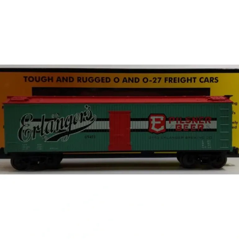 MTH 30-78091 O Gauge Erlanger's Beer Reefer Car - Model Train Junction: Quality Parts and Art Supplies