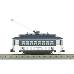 MTH 30-2584 O Gauge New York Yankees Bump-n-Go Trolley LN - Model Train Junction: Quality Parts and Art Supplies