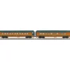 MTH 30-67455 O Great Northern 60 Streamlined Sleeper/Diner Set (Set of 2) - Model Train Junction: Quality Parts and Art Supplies