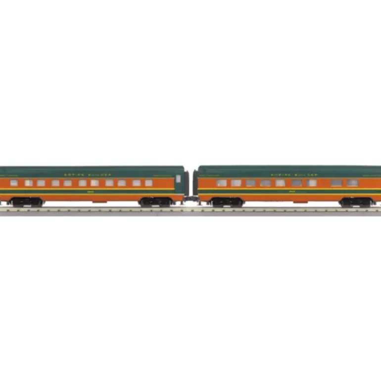 MTH 30-67455 O Great Northern 60 Streamlined Sleeper/Diner Set (Set of 2) - Model Train Junction: Quality Parts and Art Supplies