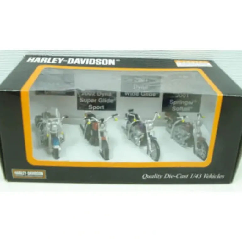 MTH 30-11077 O Harley Davidson Motorcycle Set (Set of 4) - Model Train Junction: Quality Parts and Art Supplies