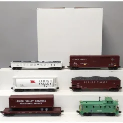 MTH 20-90030 O Lehigh Valley Premier Freight Cars (Set of 6) EX/Box - Model Train Junction: Quality Parts and Art Supplies