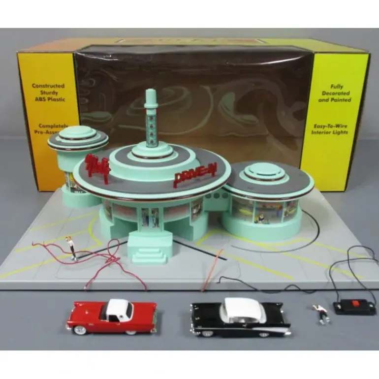 MTH 30-9105 O Mel's Operating Drive-In Restaurant - Model Train Junction: Quality Parts and Art Supplies