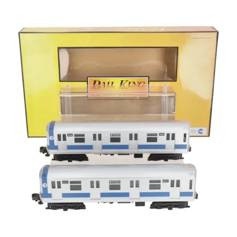 MTH 30-2161 O MTA R-42 Subway Add-On Non-Powered Set (Set of 2) VG/Box - Model Train Junction: Quality Parts and Art Supplies