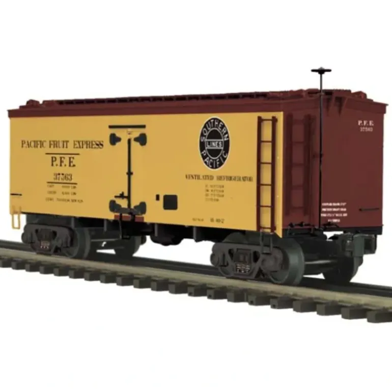 MTH 20-94357 O Pacific Fruit Express 36' Woodsided Reefer Car #37563 - Model Train Junction: Quality Parts and Art Supplies
