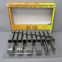 MTH 40-1033 O RealTrax - 24-Piece Graduated Trestle System Set - Model Train Junction: Quality Parts and Art Supplies
