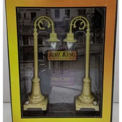 MTH 30-1067 O Scale #59 Cream Gooseneck 2-Lamp Set - Model Train Junction: Quality Parts and Art Supplies