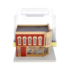 MTH 30-90341 O Scale Metzger Butcher Shop Corner Building w/ Blinking Sign - Model Train Junction: Quality Parts and Art Supplies