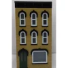 MTH 30-90373 O Scale Tan Brick W/Black Shutters 3-Story Town House #1 - Model Train Junction: Quality Parts and Art Supplies