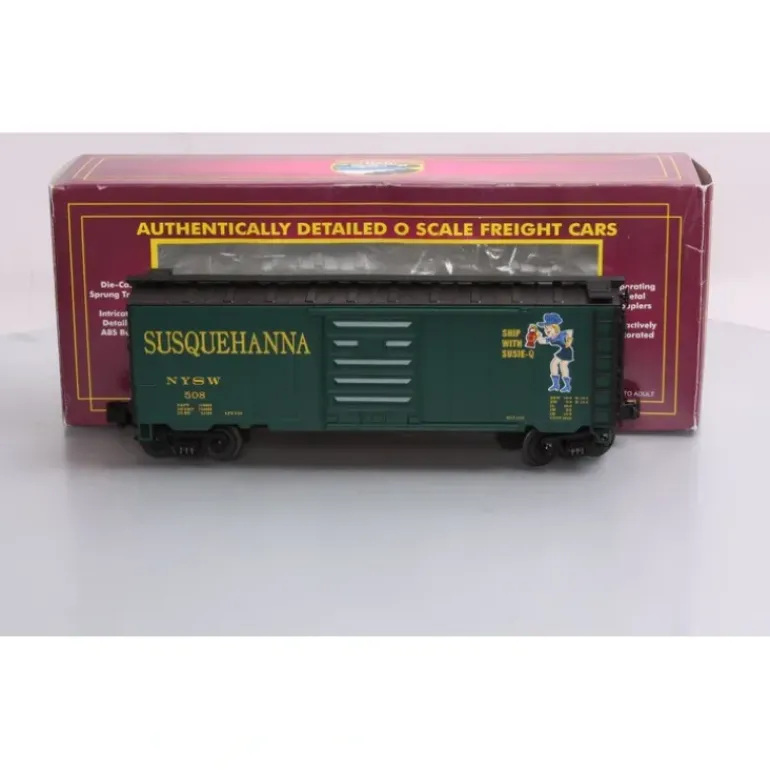 MTH 20-93019 O Susquehanna 40' Single Door Boxcar #508 LN/Box - Model Train Junction: Quality Parts and Art Supplies