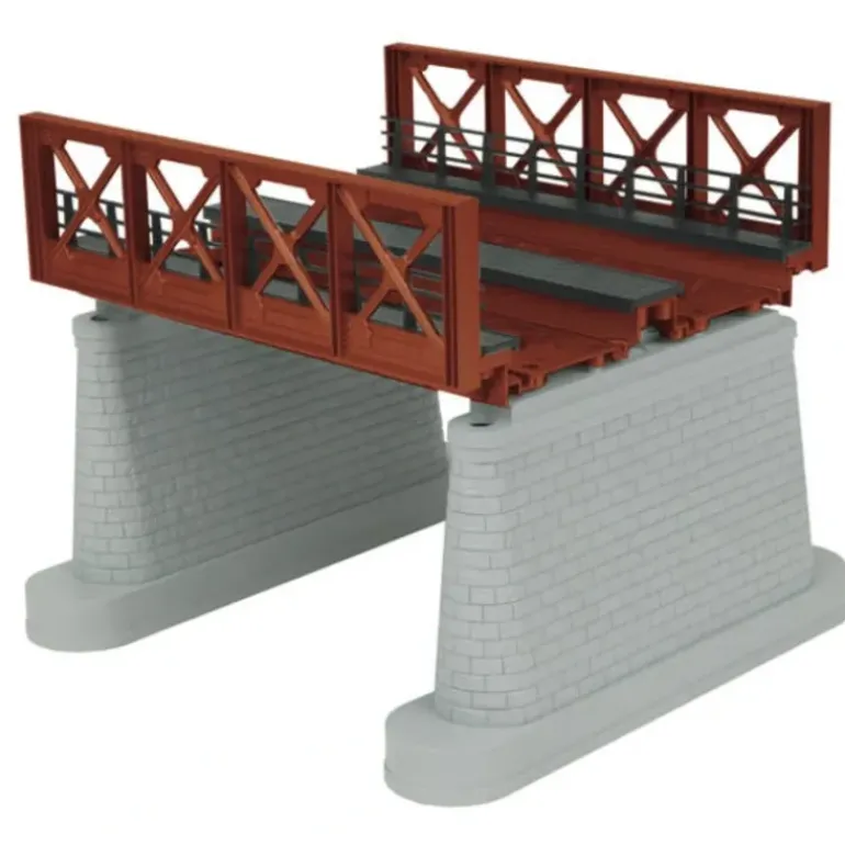 MTH 40-1110 O 2-Track Rust Girder Bridge - Model Train Junction: Quality Parts and Art Supplies