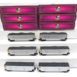 MTH 20-90425 O Union Pacific Coalporter Hopper Car Set (Set of 6) - Model Train Junction: Quality Parts and Art Supplies