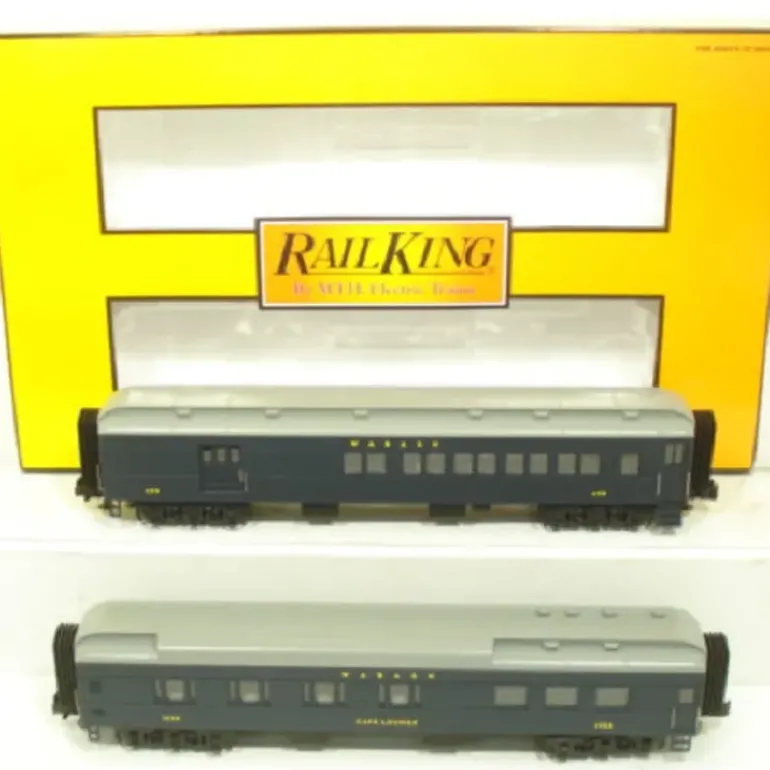 MTH 30-69077 O Wabash 60 Madison Combo/Diner Passenger Set (Set of 2) - Model Train Junction: Quality Parts and Art Supplies