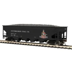 MTH 81-75007 Pittsburgh Coal Company HO Scale 70-Ton Quadruple Hopper Car - Model Train Junction: Quality Parts and Art Supplies