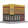 MTH 30-90080 Pool Hall Corner Building w/Blinking Sign - Model Train Junction: Quality Parts and Art Supplies