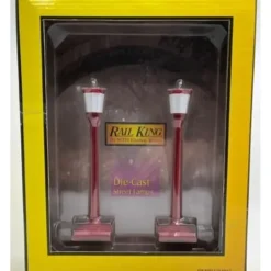 MTH 30-11001 Red #35 Street Lamp Set (Set of 2) - Model Train Junction: Quality Parts and Art Supplies