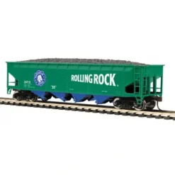 MTH 81-75004 Rolling Rock HO Scale 70-Ton Quadruple Hopper Car - Model Train Junction: Quality Parts and Art Supplies