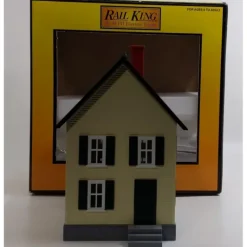 MTH 30-9023 Row House Yellow w/ Green Shutters - Model Train Junction: Quality Parts and Art Supplies