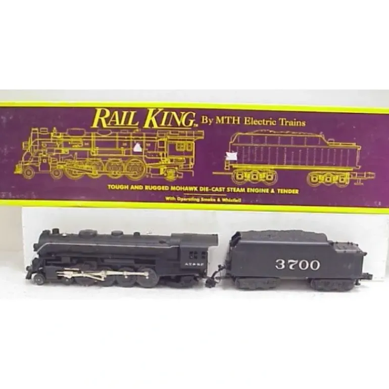MTH 30-1102 Santa Fe L-3 Mohawk Steam Locomotive #3700 LN/Box - Model Train Junction: Quality Parts and Art Supplies