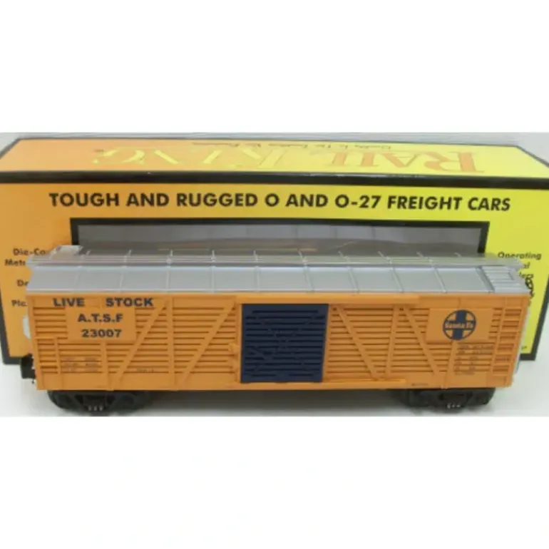 MTH 30-7128 Santa Fe Stock Car LN/Box - Model Train Junction: Quality Parts and Art Supplies