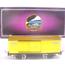 MTH 10-1085 Standard Gauge No. 500 Yellow Boxcar #514 with Trim - Model Train Junction: Quality Parts and Art Supplies