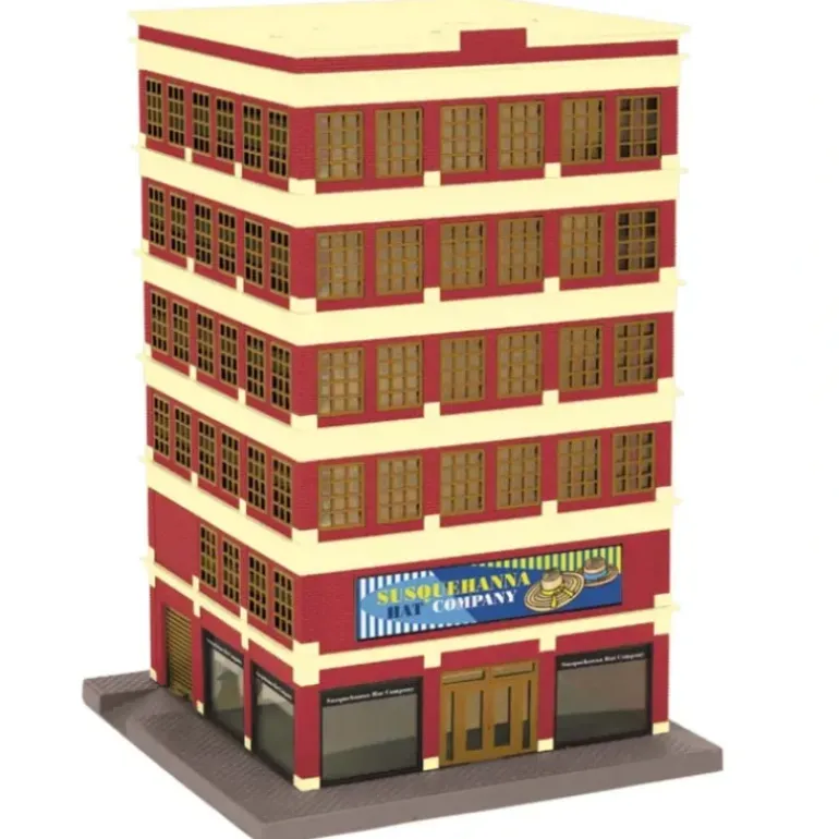 MTH 30-90269 Susquehanna Hat Company 6-Story Building - Model Train Junction: Quality Parts and Art Supplies