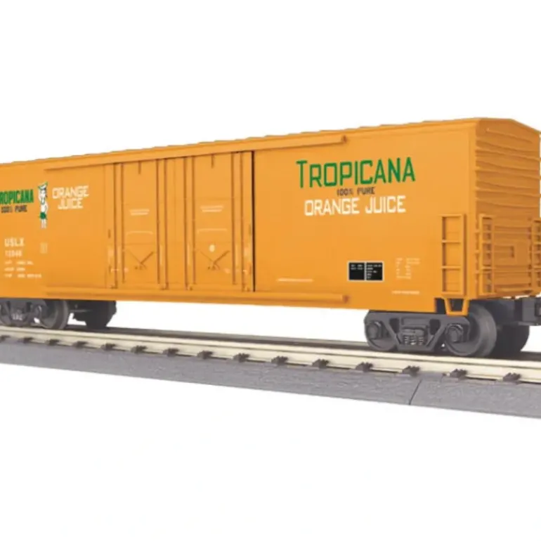 MTH 30-74624 Tropicana 50' Double Plug Door Boxcar LN/Box - Model Train Junction: Quality Parts and Art Supplies