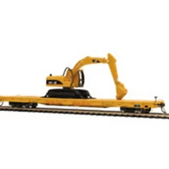MTH 80-98032 Union Pacific HO 60' Wood Deck Flat Car w/315C Hydraulic Excavator - Model Train Junction: Quality Parts and Art Supplies