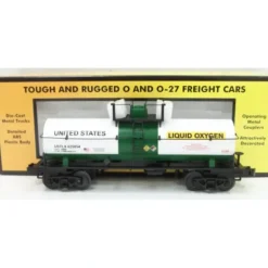 MTH 30-73322 U.S. Liquid Oxygen Smoking Tank Car - Model Train Junction: Quality Parts and Art Supplies