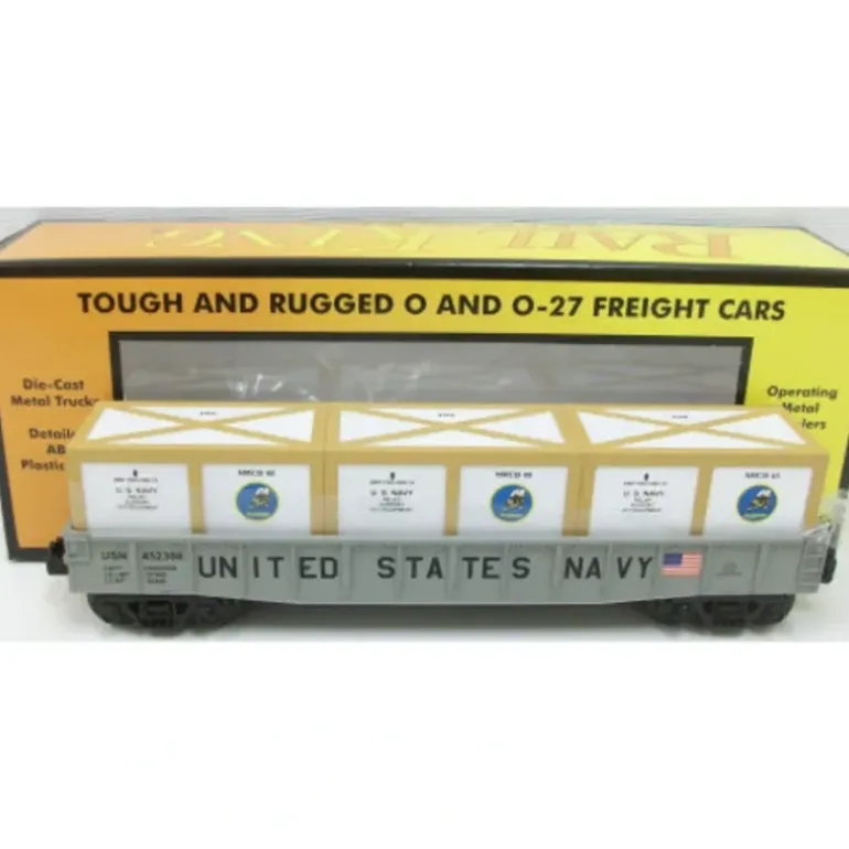 MTH 30-72024 U.S. Navy Gondola Car w/3 Crates - Model Train Junction: Quality Parts and Art Supplies