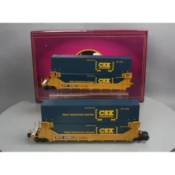 MTH 20-20395B O CSX Twin Stack Container Set (Set of 2) EX/Box - Model Train Junction: Quality Parts and Art Supplies