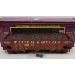 MTH 20-90400B O Western Maryland 70-ton 3-Bay Hopper Car w/Coal Load #70012 LN/Box - Model Train Junction: Quality Parts and Art Supplies
