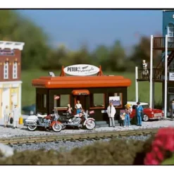 Piko 62259 G Scale Motorcycle Maintenance Shop Building Kit - Model Train Junction: Quality Parts and Art Supplies