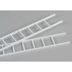 Plastruct 90676 1:16 1-3/32" x 15" x 3/4" Styrene Straight Ladders (Pack of 2) - Model Train Junction: Quality Parts and Art Supplies