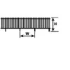Plastruct 90458 1:500 1/4" x 75" x 11/64" Picket Fence - Model Train Junction: Quality Parts and Art Supplies