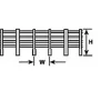 Plastruct 90455 O 57/64" x 30" x 1-11/64" Ranch Post Fence - Model Train Junction: Quality Parts and Art Supplies