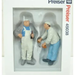 Preiser 45038 G Bricklayer & Boss Figures (Set of 2) - Model Train Junction: Quality Parts and Art Supplies