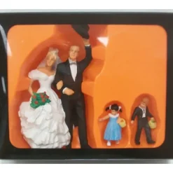Preiser 45041 G Bride, Groom, Ring Bearer & Flower Girl Figures (Set of 4) - Model Train Junction: Quality Parts and Art Supplies