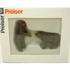 Preiser 47518 G Brown Bear Cubs Figures (Set of 2) - Model Train Junction: Quality Parts and Art Supplies