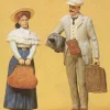 Preiser 45052 G Travelling Couple Figures (Set of 2) - Model Train Junction: Quality Parts and Art Supplies