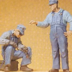 Preiser 45075 G US Track Workers Figures (Set of 2) - Model Train Junction: Quality Parts and Art Supplies