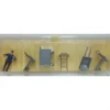Preiser 15 HO Baggage Handler Figures with Various Carts (Set of 5) - Model Train Junction: Quality Parts and Art Supplies
