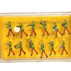 Preiser 0615 HO Marching Band Figures (Set of 12) - Model Train Junction: Quality Parts and Art Supplies
