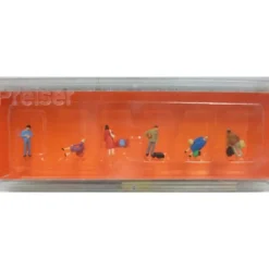 Preiser 88518 Z Passengers Waiting Figures (Set of 6) - Model Train Junction: Quality Parts and Art Supplies