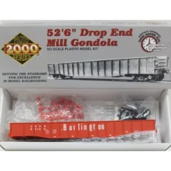 Proto 2000 23741 Life Like HO CB&Q Drop End Mill Gondola #82106 - Model Train Junction: Quality Parts and Art Supplies