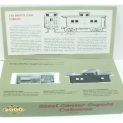 Proto 2000 8244 Life Like HO Undecorated Center Cupola Illuminated Caboose Kit - Model Train Junction: Quality Parts and Art Supplies