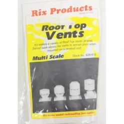Rix Products 628-0610 Multi Scale Rooftop Vents Kit (Pack of 8) - Model Train Junction: Quality Parts and Art Supplies
