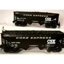 RMT 96204 CSX O Gauge 2-Bay Hopper (Pack of 2) - Model Train Junction: Quality Parts and Art Supplies