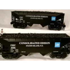 RMT 962072 O 2-Bay Hopper Con-ED/2pk - Model Train Junction: Quality Parts and Art Supplies